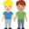 men holding hands, medium-light skin tone, medium skin tone